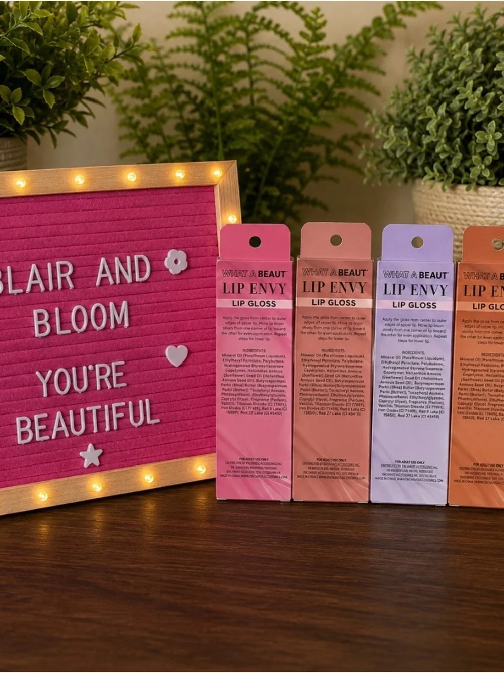 What A Beaut Lip Envy Lip Gloss Set of 5 Truly Beauty Inspired Dupes